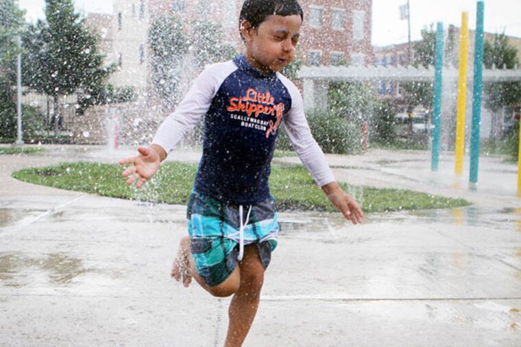 Herron Playground in Pennsport has one of the city's 93 spraygrounds.