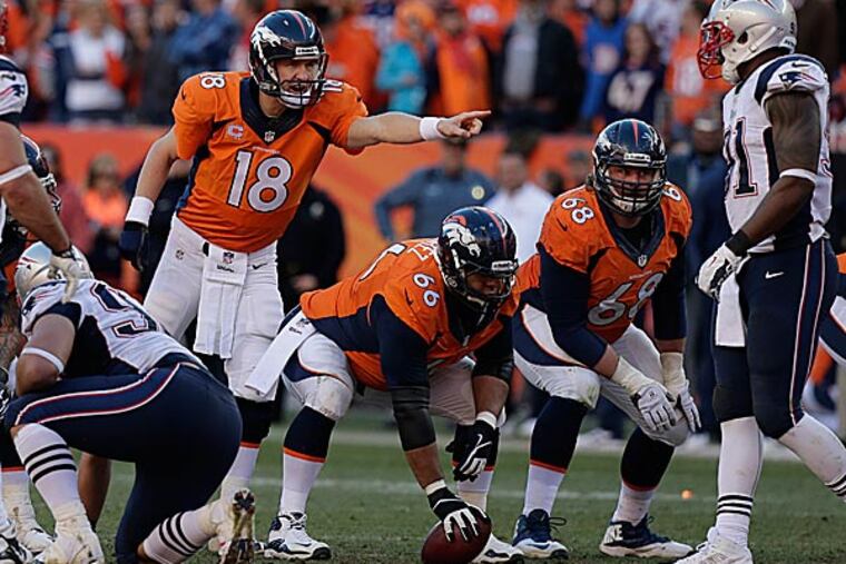 Broncos quarterback Peyton Manning. (Julie Jacobson/AP)
