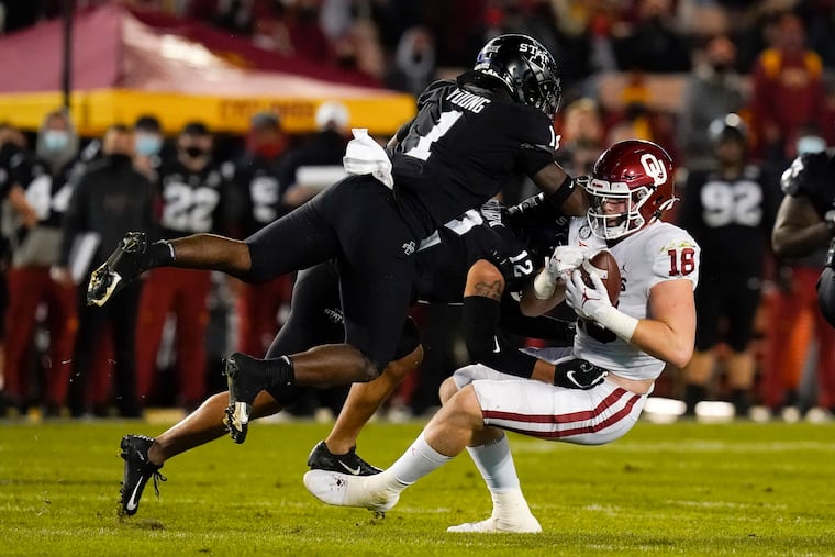 Iowa State safety Isheem Young, from Imhotep, was the Big 12's co-defensive freshman of the year in 2020 and a member of the conference's all-academic team.