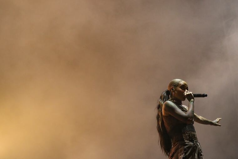 File photo of Kehlani performing at the Made in America festival on Saturday, Sept. 4, 2021.