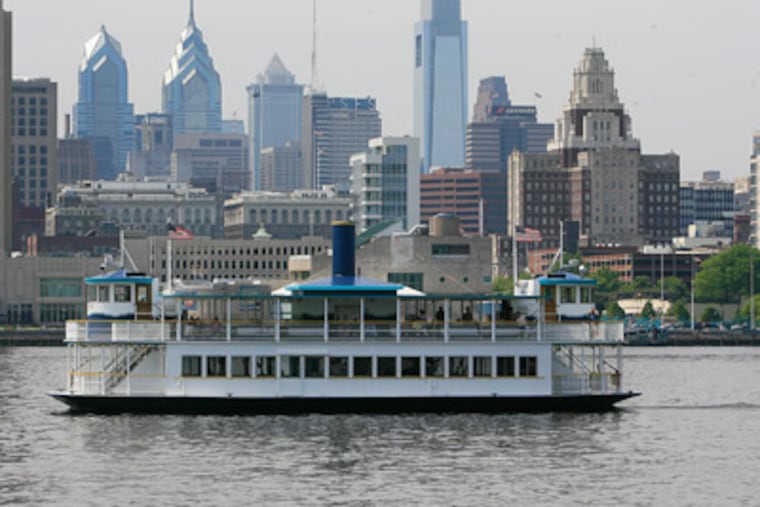 RiverLink Ferry "Freedom" crossing the Delaware River from Camden to Philadelphia, April, 2010. (Akira Suwa / Staff Photographer )