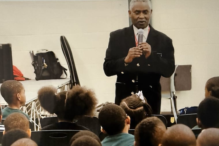 Lovett Hines seen teaching students at the Kimmel Center. Still from 'Philadelphia Sensei: Lovett Hines,' Donn Thompson Morelli's short film which screens on Sunday afternoon as part of the BlackStar Film festival.