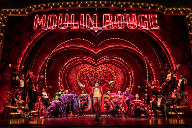The cast of the North American Tour of "Moulin Rouge! The Musical" that plays at the Academy of Music through July 23