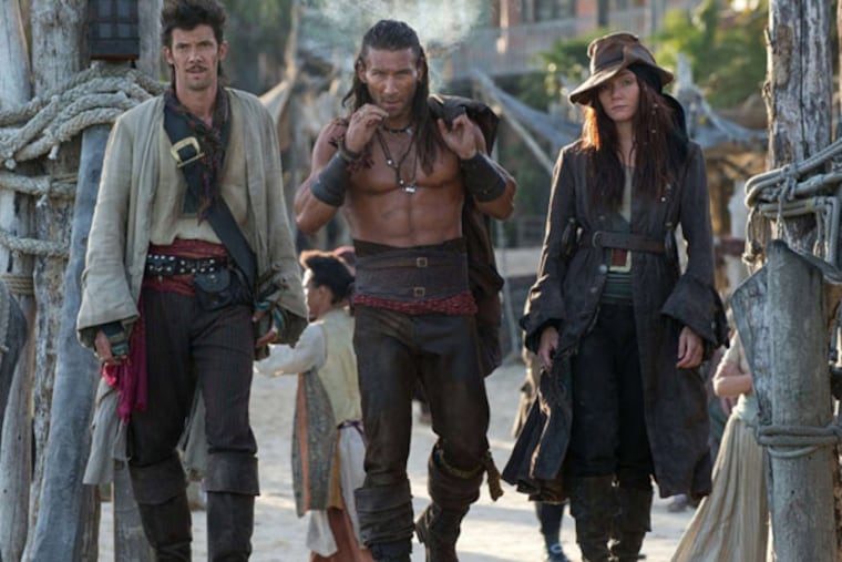 Toby Schmitz, Zach McGowan and Clara Paget are among the stars of Starz' new pirate drama "Black Sails"