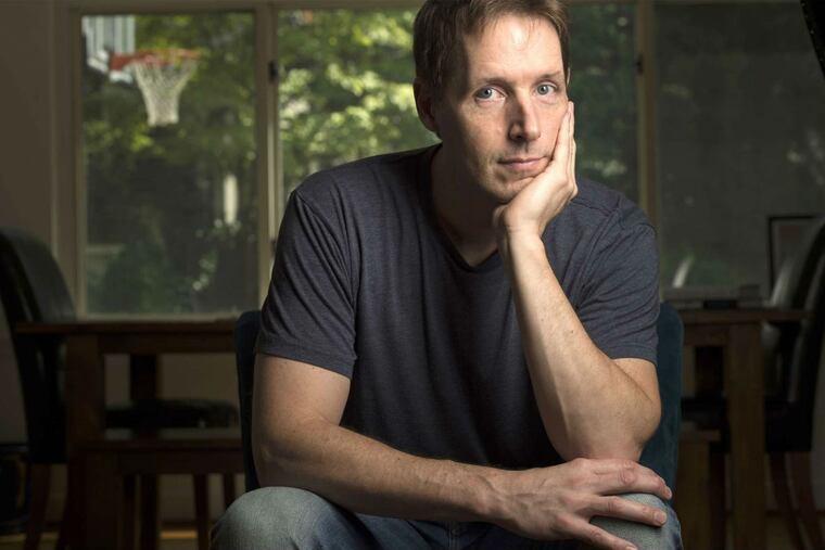 Joe McGinniss Jr. said having his 9-year-old son with him on his book tour helps him keeps his perspective.