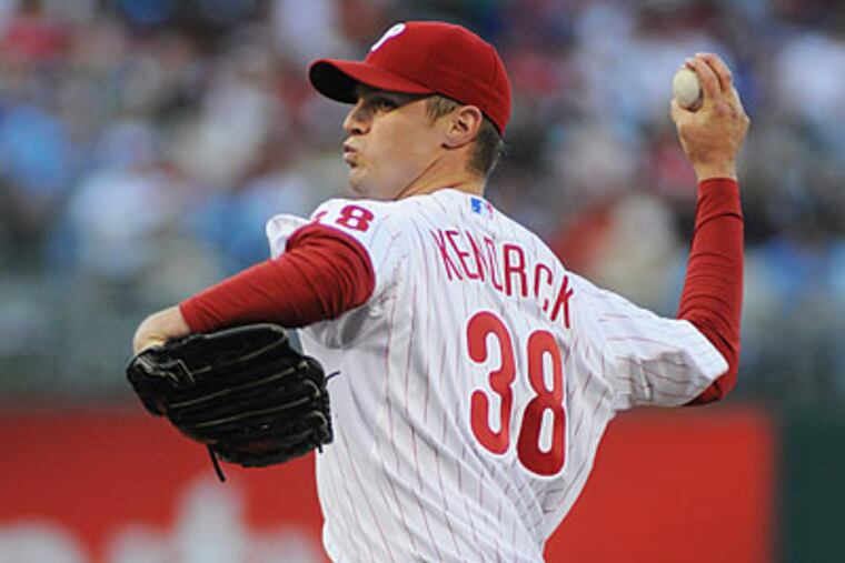 Kyle Kendrick threw seven scoreless innings in the Phillies' win over the Cardinals. (Sarah J. Glover/Staff Photographer)