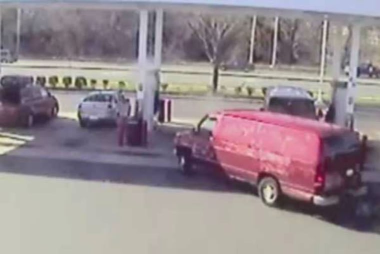 Investigators say this van was used in the abduction of the Jewelers Row employee.