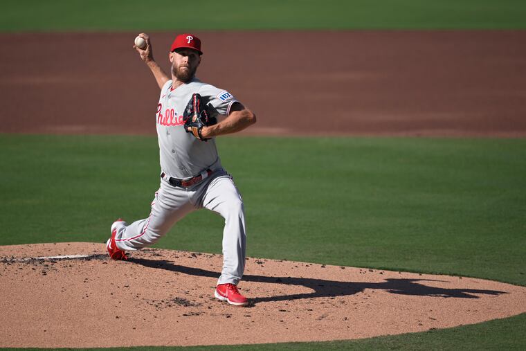 Phillies starting pitcher Zack Wheeler allowed four earned runs over six inning of work.