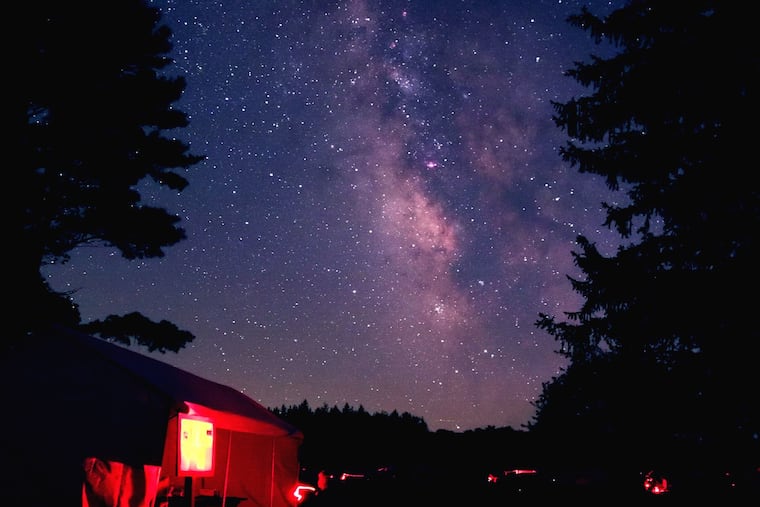 Stellar views of the night sky draw visitors to Cherry Springs State Park in Coudersport, Potter County, Pennsylvania. The park saw a large swell of visitors amid the coronavirus pandemic of 2020.