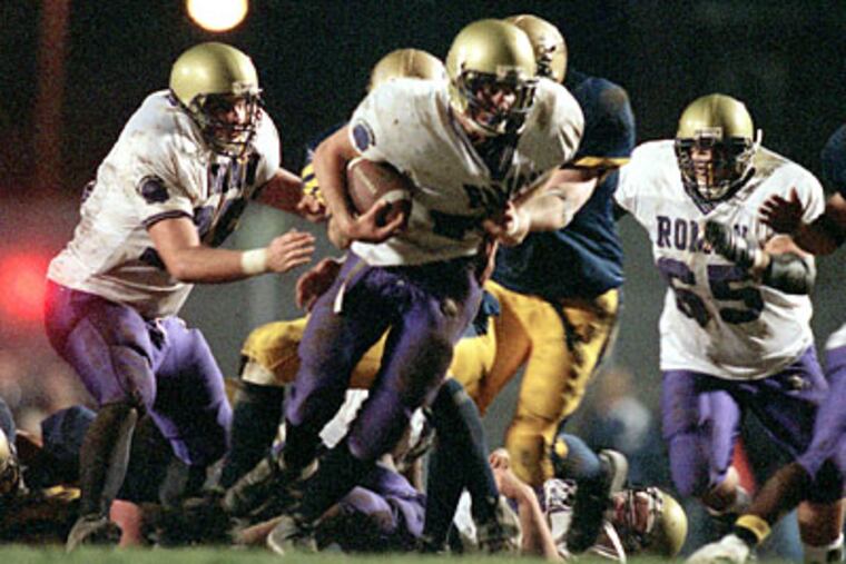 Roman Catholic High's Joe McCourt rushed 558 times for a school record 3,315 yards and 38 touchdowns. (Staff file photo)