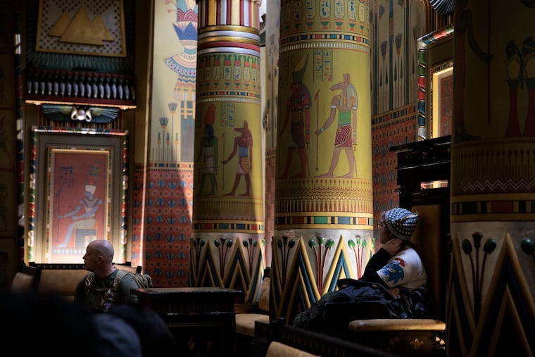 Egyptian Hall is one of seven rooms open to the public during guided tours of the Masonic Temple in Philadelphia.