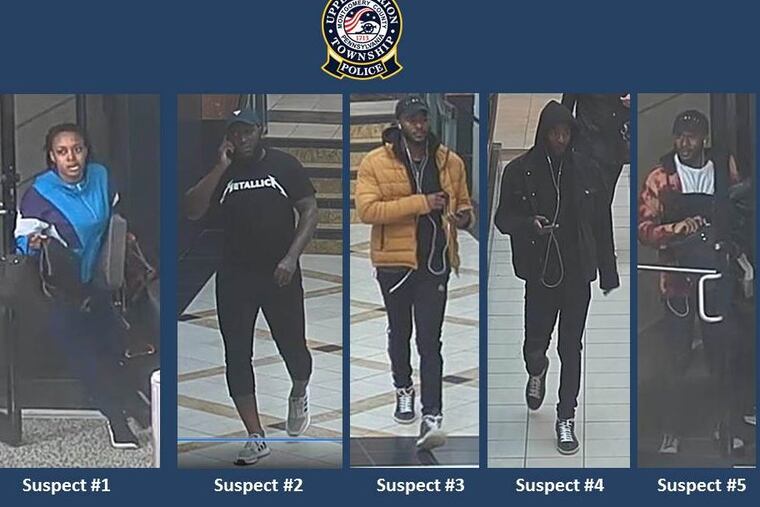 Upper Merion police say these five suspects stole several purses on Dec. 13, 2017, April 4, and April 24 from the King of Prussia Mall. The purses had a collective price tag of around $112,000, police said.
