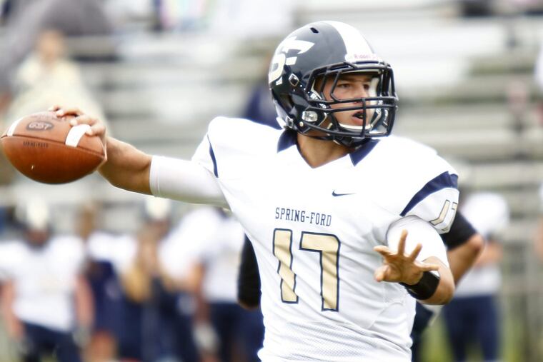 Spring-Ford quarterback T.J. Pergine.