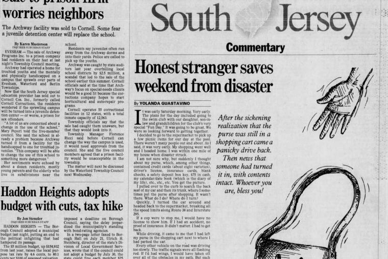 A stranger returns a lost purse.