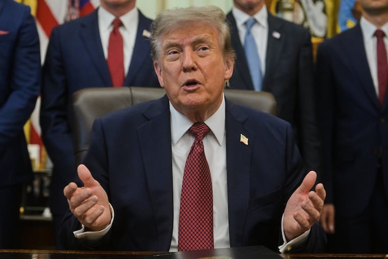 President Donald Trump speaks in the Oval Office of the White House, Friday, July 24, 2026, in Washington. Some of his core voters are unhappy with his management of the Iran war and the economy.