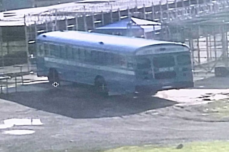 Pennsylvania corrections secretary John Wetzel posted this picture of the last bus leaving State Correction Institution Graterford, the main Pennsylvania prison for Philadelphia-area inmates since the 1930s, taking its final prisoners to the new $400 million SCI Phoenix prison next door. Phoenix has opened three years late at half its capacity; other Graterford inmates were transferred upstate.