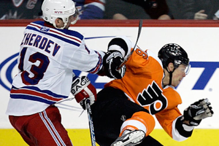 The Flyers have signed Nikolai Zherdev to a one-year deal. (AP Photo/Tom Mihalek)