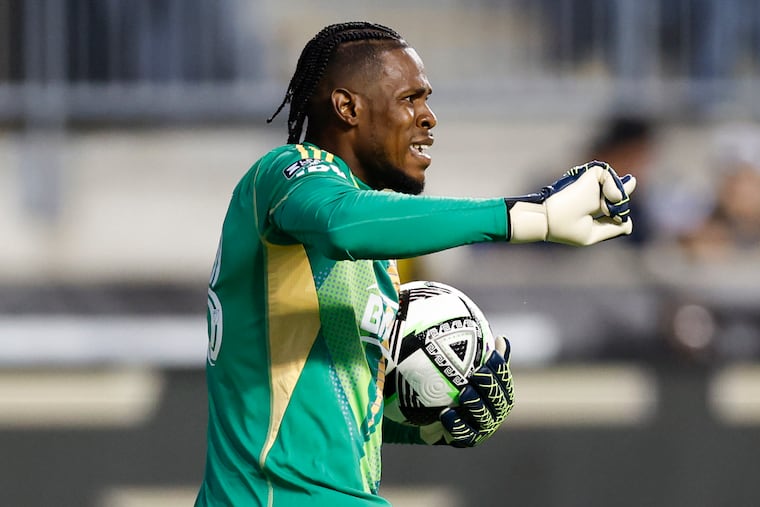 Union goalkeeper Andre Blake likely will miss a second straight game with the groin injury he suffered playing for Jamaica earlier this month.