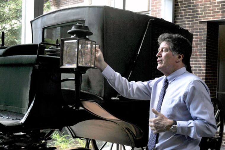 Denis F. Kinane, the dean of the dental school, pushed to get the carriage back from France. (TOM GRALISH/Staff Photographer)