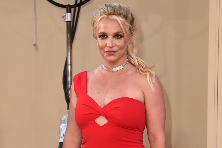 Britney Spears arrives at the Los Angeles premiere of "Once Upon a Time in Hollywood" on July 22, 2019.