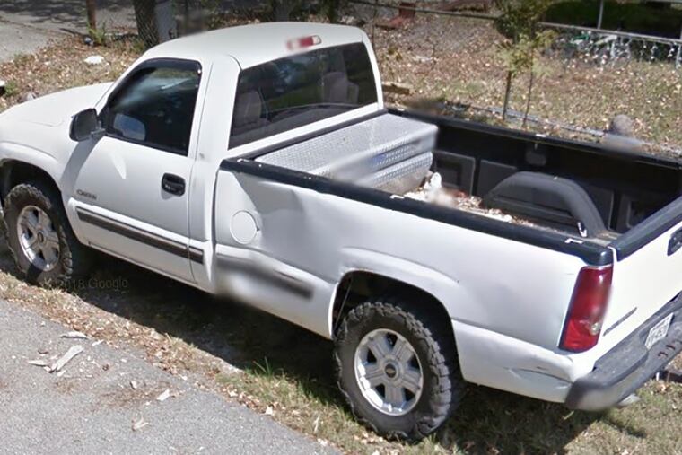 This undated photo provided by the Texas Department of Criminal Justice shows white Chevy pickup truck reportedly taken from a family by escape prisoner Gonzalo Lopez. Lopez, a convicted murderer on the run since escaping a prison bus after stabbing its driver last month, was fatally shot by law enforcement late Thursday, June 2, 2022, in Jourdanton, Texas, after he killed a family of five and stole their pickup truck from a rural weekend cabin, a Texas prison system spokesman said.
