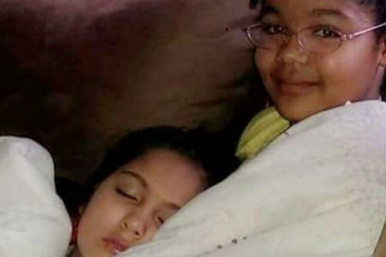 Tatiana Carter with her younger sister Jasmine.