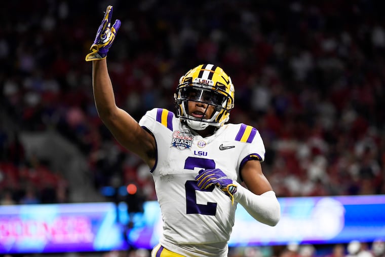 If LSU wide receiver Justin Jefferson is on the board when the Eagles pick at 21, they will grab him. Bet the ranch on it.