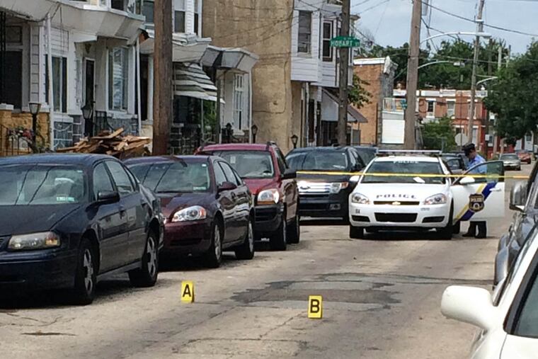 A West Philly man in wheelchair tells cops he shot his sibling to protect their sister. The scene from Filbert around noon Sunday.