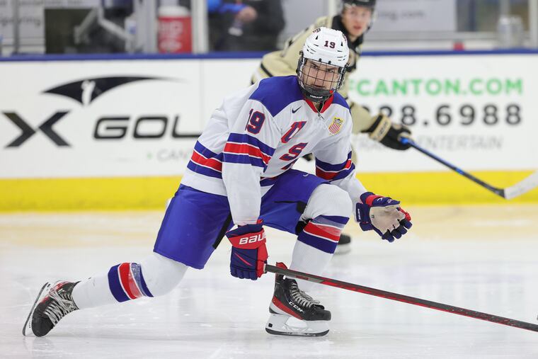 New Flyers forward Cutter Gauthier can be a special-teams contributor on the power play and the penalty kill.