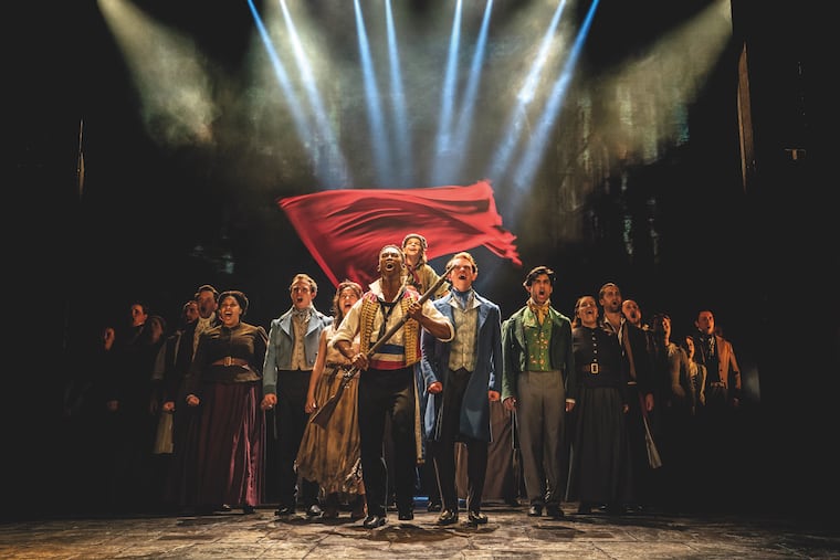 The cast of "Les Misérables," playing at the Kimmel Cultural Campus, Nov. 2-13.