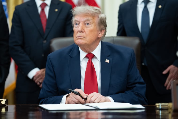 President Donald Trump in the Oval Office on Monday.