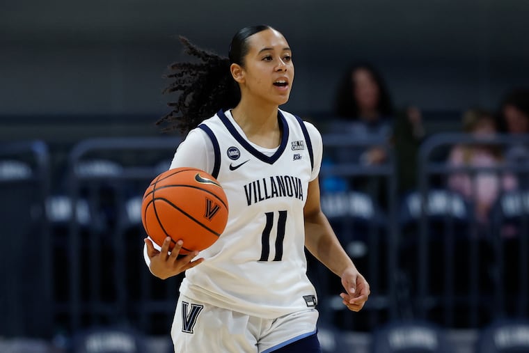 Villanova guard Jasmine Bascoe in an exhibition game in October. She had six assists against Butler.