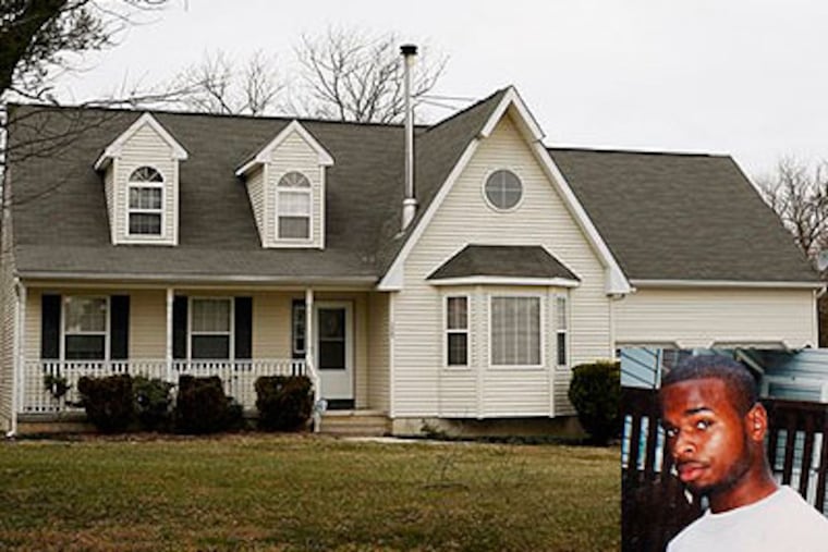 The home of the Mobley family in Buena, N.J., where terror suspect Sharif Mobley, 26, (inset) grew up. (AP Photos)