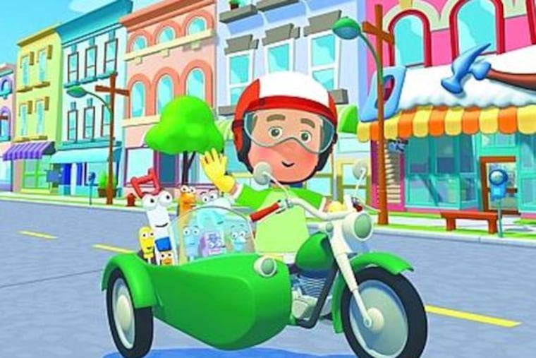 "Handy Manny" and his talkative tools are tooling around town.