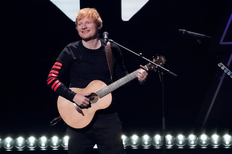 Ed Sheeran performs at Z100's iHeartRadio Jingle Ball in 2021 in New York.