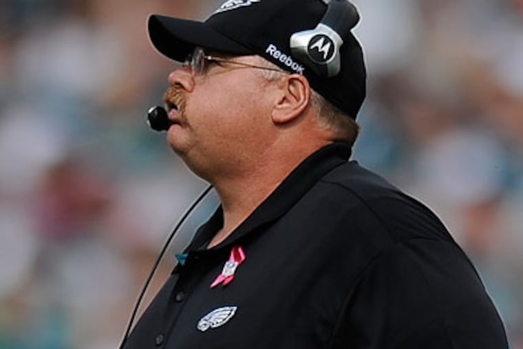 "Sometimes you're right, sometimes you're wrong," Andy Reid said of his decision-making process. (Clem Murray/Staff Photographer)