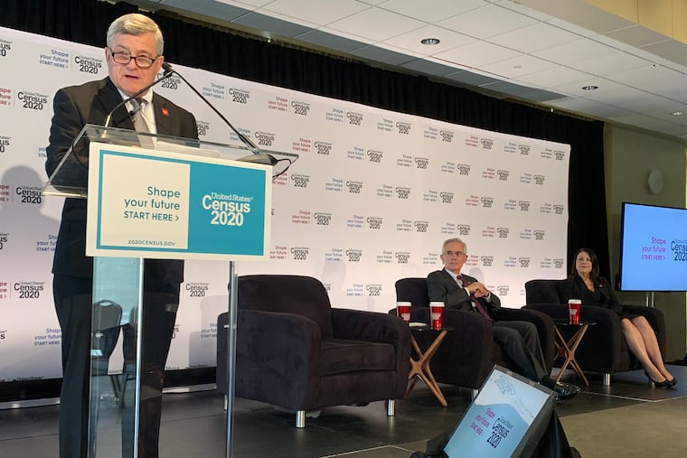 Steven Dillingham, director of the Census Bureau, visited the Independence Visitor Center in September to speak about the importance of the 2020 Census with Fernando Armstrong, director of the Census Bureau's Philadelphia Regional Office, and Stephanie Reid, executive director of Philly Counts 2020.