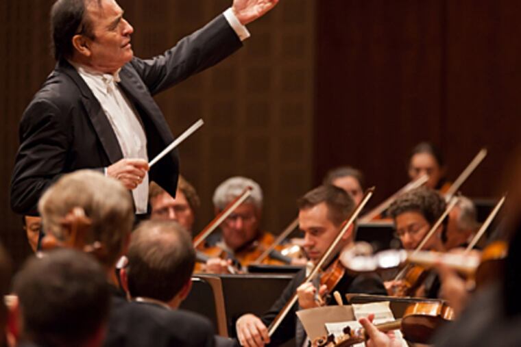 In his last subscription concerts as chief conductor, Charles Dutoit will lead the Philadelphia Orchestra in "Daphnis et Chloé" May 17 and 19 at Verizon Hall. (Chris Lee)