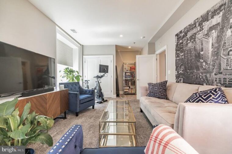 Bess Denney uses her second bedroom as a living room.