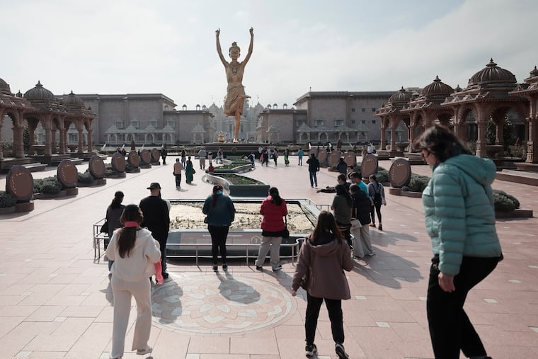 The BAPS Swaminarayan Akshardham campus in Robbinsville, N.J. on Friday, April 3, 2026.