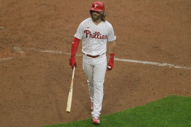 Bryce Harper has been struggling at the plate over the last 10 days.