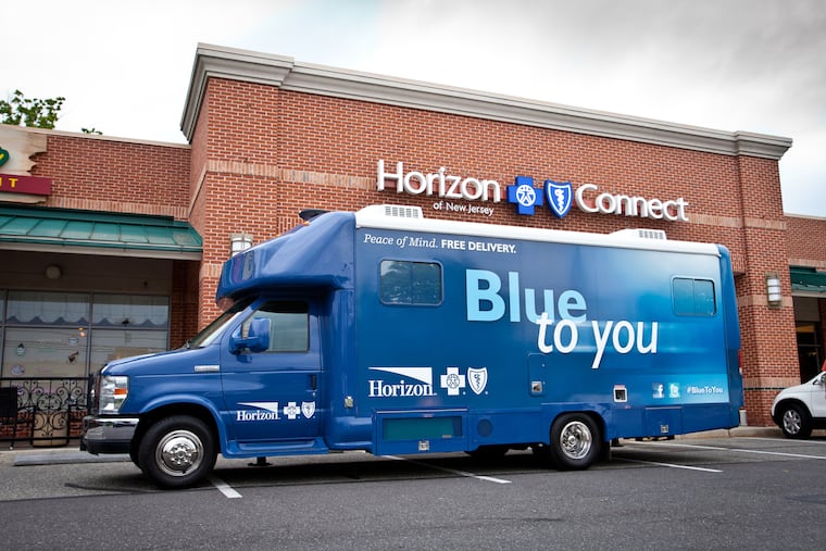 Horizon Blue Cross Blue Shield of New Jersey, which uses a van to reach consumers during insurance sign-up season, announced a new chief executive.