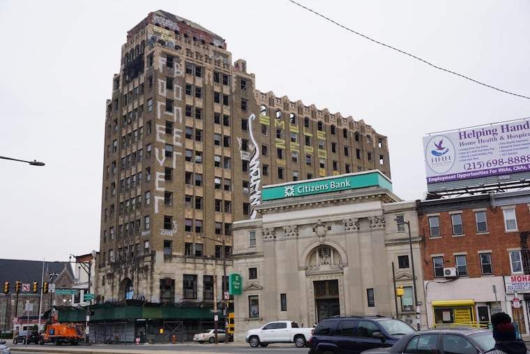The Beury Building, near Broad Street and Erie Avenue.
