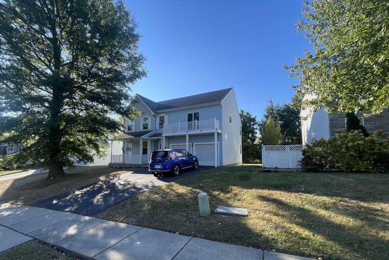The exterior of the 3,069-square-foot house in Springfield, Delaware County.