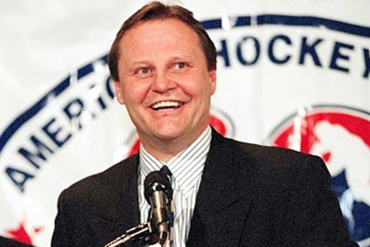 "I think it was the first time I was on skates in almost 10 years," Bill Barber said about skating earlier this month. (File photo)