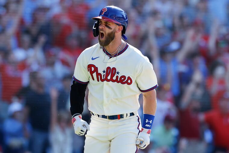 Bryce Harper: "It's exciting" watching the Phillies and the trade deadline additions win.