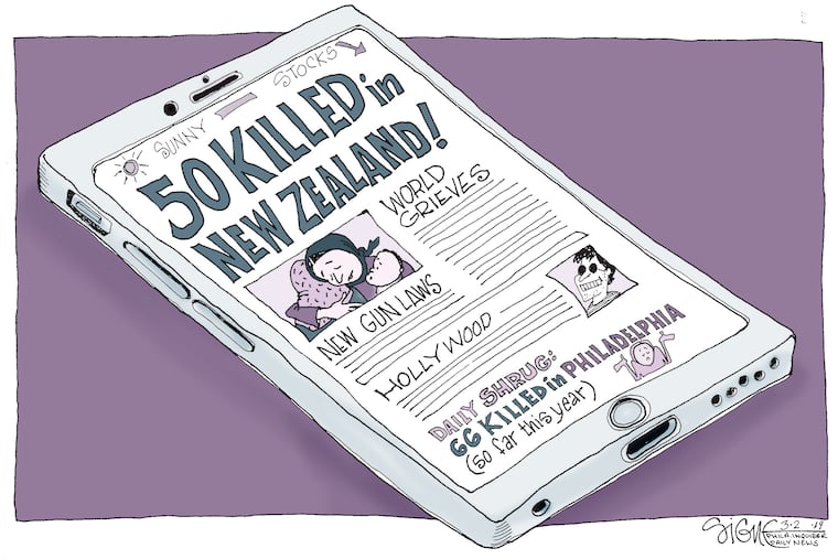 Signe cartoon
TOOON21
New Zealand/US Guns