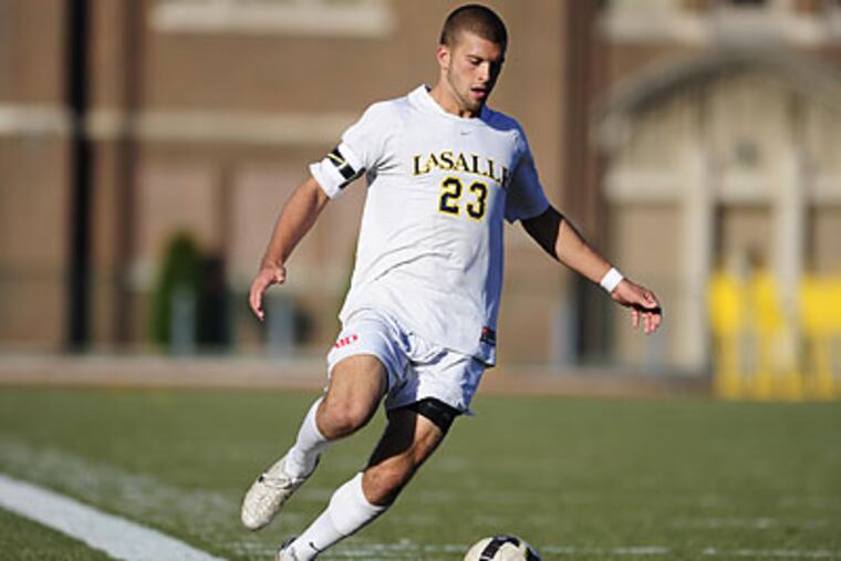 The Union acquired former La Salle midfielder Ryan Richter via the supplemental draft. (Photo courtesy La Salle University)