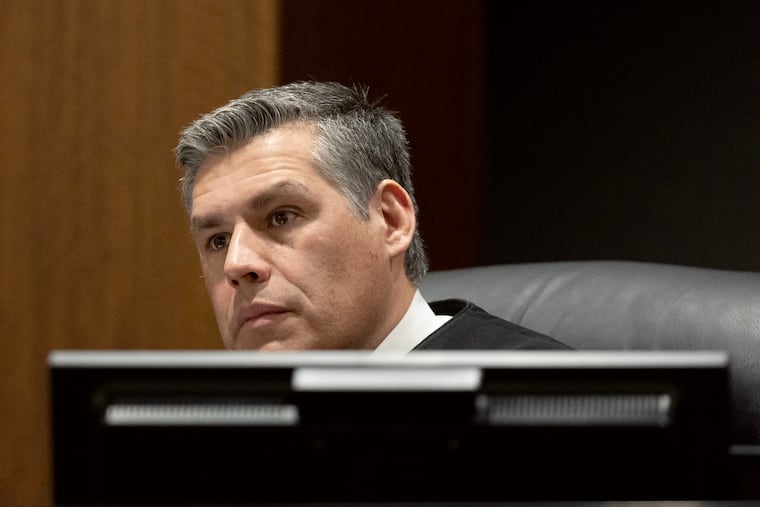 Fourth District Court Judge Tony Graf presides, Friday, March. 13, 2026, in 4th District Court in Provo, Utah, during a hearing for Tyler Robinson, who is accused in the fatal shooting of conservative activist Charlie Kirk.