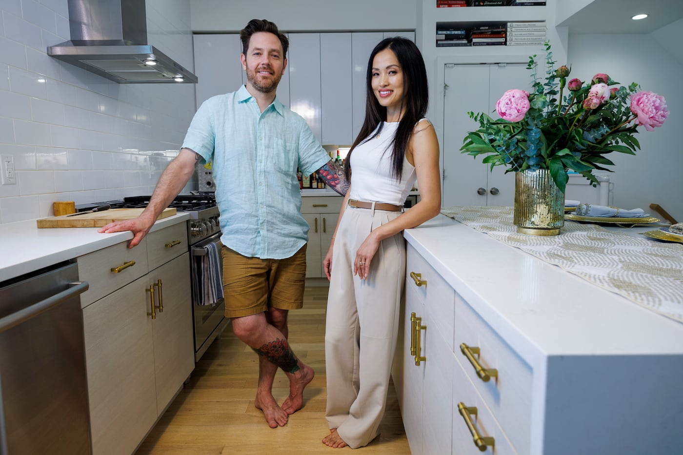 Chef Scott Calhoun and wife Lulu chose every element of their kitchen when they moved into their newly constructed home. Lulu aimed for minimalism, wanting to keep things fresh and bright.